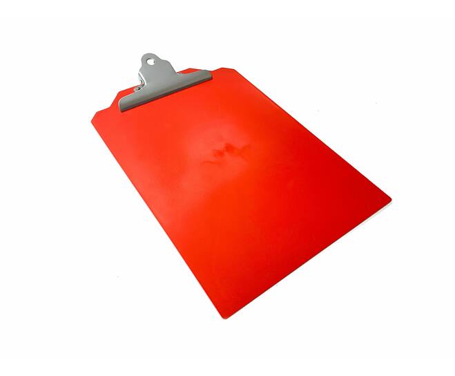BST Detecteerbaar A4 Klembord, rood