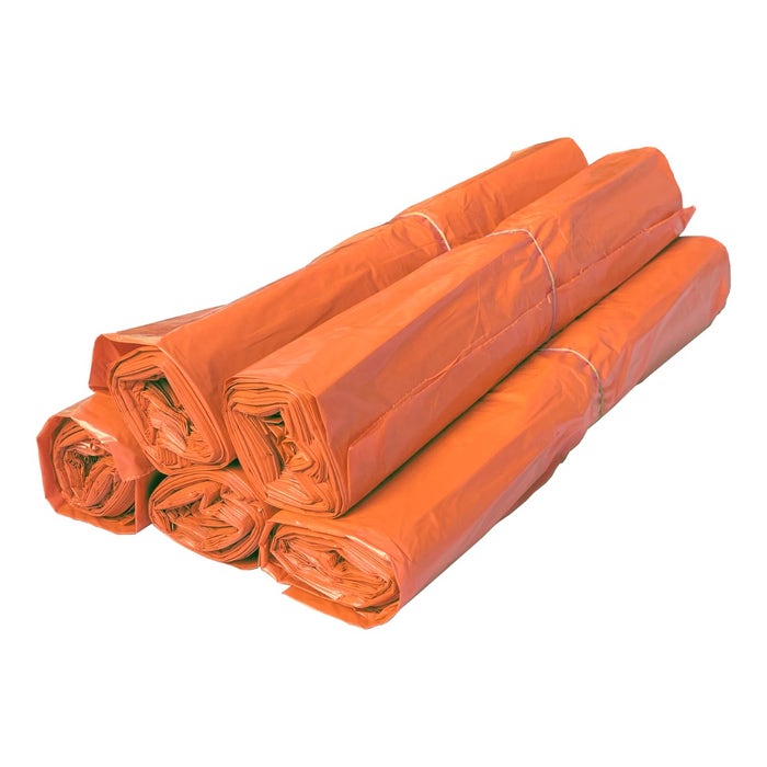 Powersterko recy afvalzak T23, 58 x 100 cm - rol Oranje 500st.
