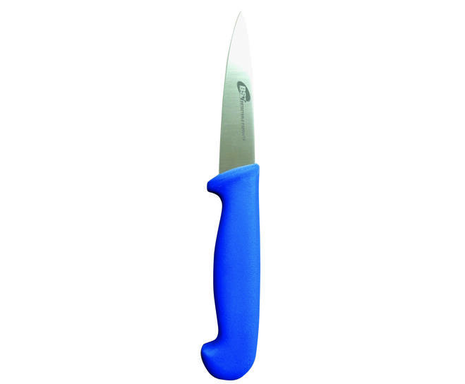 BST 3,5" Veg. Knife plain edge pointed DD, rood, 10st.
