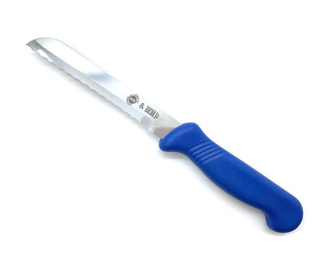 BST 3,5" Veg. Knife scolloped edge DD, blauw, 10st.