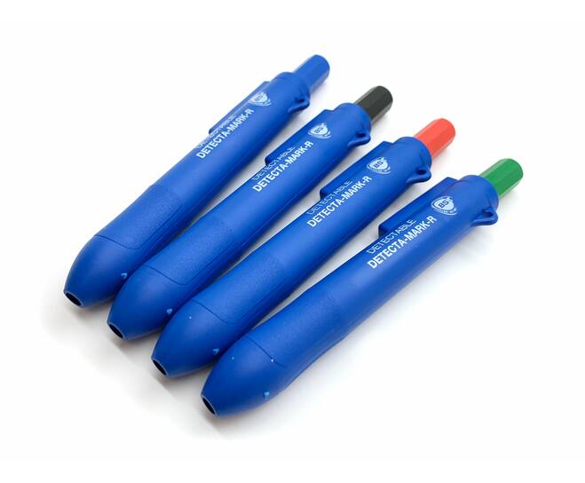 BST interkbare permanent marker, blauw/rood, 10st.
